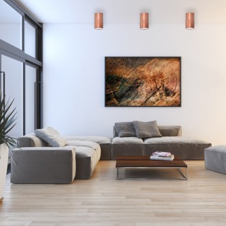 Temar CLEO TB E27 170 COPPER - Stropní svítidlo CLEO TB 170 1xE27, Ø100, měď/plast
