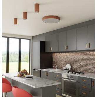 Temar CLEO TB E27 170 COPPER - Stropní svítidlo CLEO TB 170 1xE27, Ø100, měď/plast