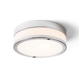 Rendl R13742 - Koupelnové stropní LED svítidlo Cira 12W, 3000K, 900lm, IP44, Ø235, opálové sklo/chrom