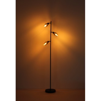 Globo 54308T - Stolní lampička Hubertus 1xE14, matná černá/kouřová