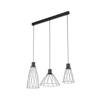 TK Lighting 10149 - Designový lustr Modesto 3xGU10, černá