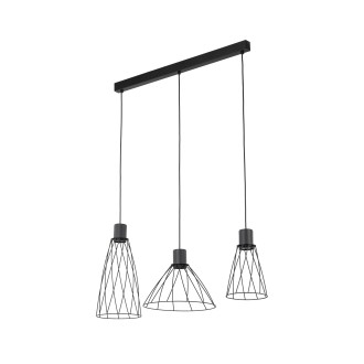 TK Lighting 10149 - Designový lustr Modesto 3xGU10, černá