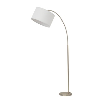 TK Lighting 16022 - Stojací lampa Zenith 1xE27, bílá/chrom