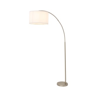 TK Lighting 16022 - Stojací lampa Zenith 1xE27, bílá/chrom