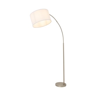 TK Lighting 16022 - Stojací lampa Zenith 1xE27, bílá/chrom