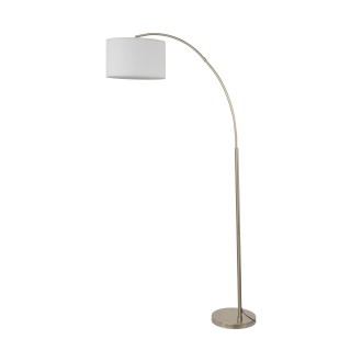 TK Lighting 16022 - Stojací lampa Zenith 1xE27, bílá/chrom