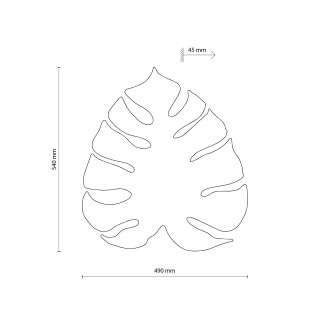 TK Lighting 6436 - Nástěnné svítidlo Monstera XL 4xG9, béžová