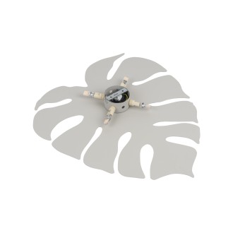 TK Lighting 6436 - Nástěnné svítidlo Monstera XL 4xG9, béžová