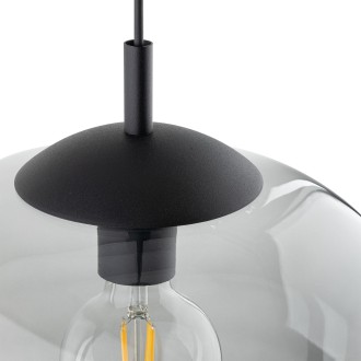 TK Lighting 4972 - Lustr Vibe 1xE27, Ø350, grafit/černá