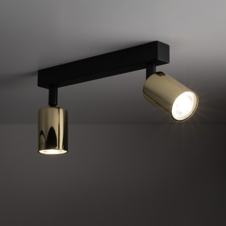 TK Lighting 5967 - Bodové svítidlo TOP 2xGU10, černá/zlatá