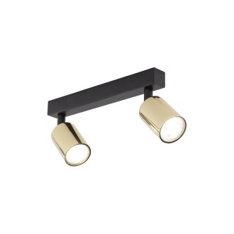 TK Lighting 5967 - Bodové svítidlo TOP 2xGU10, černá/zlatá