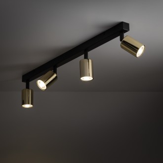 TK Lighting 5969 - Bodové svítidlo TOP 4xGU10, černá/zlatá
