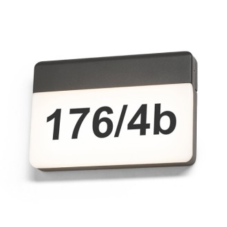 Rendl R13756 - Venkovní nástěnné LED svítidlo Gavin 13W, 3000K, 650lm, IP65, antracit/mléčná