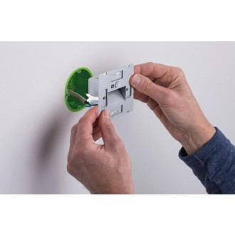 Paulmann 93135 - Orientační LED svítidlo do stěny Edge Quadro 1,2W, 2700K, 25lm, matná černá + senzor