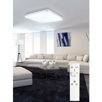 TOP LIGHT Ocean H RC - Stropní LED svítidlo Ocean H 60W, 3000-6500K, 6000lm, 540x540, bílá + dálkové ovládání