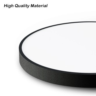 Immax neo 07248L - Stropní chytré LED svítidlo Semplici 36W, 2700-6500K, 2736lm, Ø400, černá Wi-Fi + dálkové ovládání