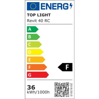 TOP LIGHT Revit 40B RC - Stropní LED svítidlo Revit 40B 36W, 3000-6500K, 3600lm, Ø400, bílá + dálkové ovládání