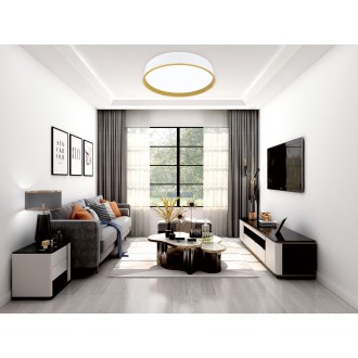 TOP LIGHT Dekor 50B RC - Stropní LED svítidlo Dekor 50B 60W, 3000-6500K, 6000lm, Ø500, bílá + dálkové ovládání
