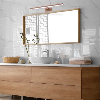 Nástěnné koupelnové svítidlo SHINE ROSE GOLD 13,8W, 4000K, 966lm, 60cm, měď