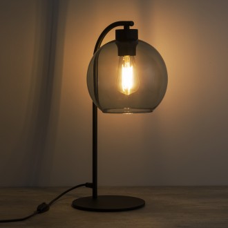 TK Lighting 5102 - Stolní lampička Cubus graphite 1xE27, grafit/černá
