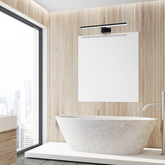 Nástěnné koupelnové LED svítidlo SHINE BLACK 13,8W, 4000K, 966lm, 60cm, IP44, černá