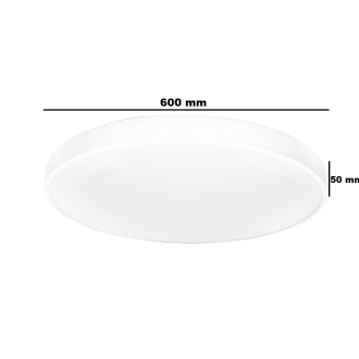 Idea led ID-4714 - Stropní LED svítidlo HOUSTON 60W, 4000K, 5400lm, Ø600, bílá