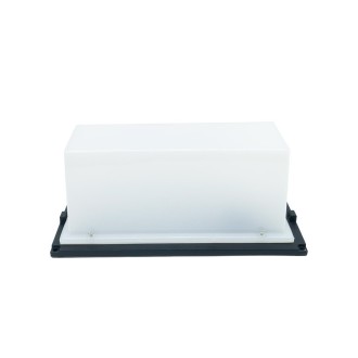 Idea led ID-8014 - Venkovní nástěnné svítidlo CETUS 1xE27, IP54, černá/mléčná
