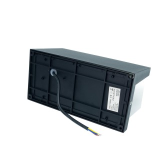Idea led ID-8014 - Venkovní nástěnné svítidlo CETUS 1xE27, IP54, černá/mléčná