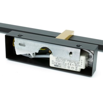 Idea led ID-9035 - Nástěnné koupelnové LED svítidlo VENUS 8W, 4200K, 580lm, IP44, 40cm, černá/zlatá