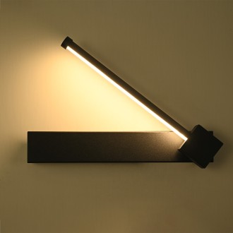 Idea led ID-9076 - Nástěnné LED svítidlo MOON L CCT 6W, 3000/4000/6000K, 580lm, černá