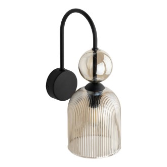 TK Lighting 11140 - Nástěnné svítidlo SOPHIA COGNAC 1xE14, černá/koňak