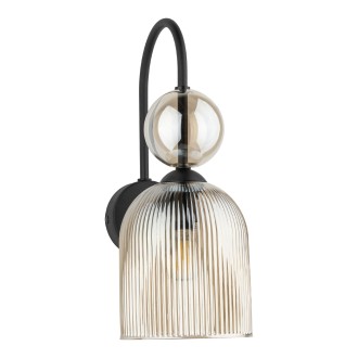 TK Lighting 11140 - Nástěnné svítidlo SOPHIA COGNAC 1xE14, černá/koňak