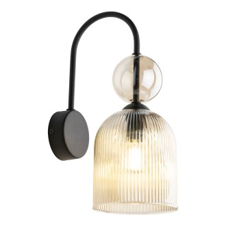 TK Lighting 11140 - Nástěnné svítidlo SOPHIA COGNAC 1xE14, černá/koňak