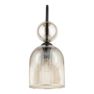 TK Lighting 11140 - Nástěnné svítidlo SOPHIA COGNAC 1xE14, černá/koňak