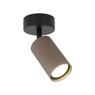 TK Lighting 16146 - Bodové svítidlo TUNE BROWN 1xGU10, Ø150, černá/hnědá