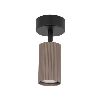 TK Lighting 16146 - Bodové svítidlo TUNE BROWN 1xGU10, Ø150, černá/hnědá