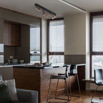 TK Lighting 16149 - Bodové svítidlo TUNE BROWN 4xGU10, černá/hnědá