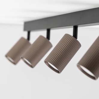 TK Lighting 16149 - Bodové svítidlo TUNE BROWN 4xGU10, černá/hnědá