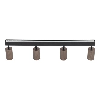 TK Lighting 16149 - Bodové svítidlo TUNE BROWN 4xGU10, černá/hnědá