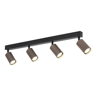 TK Lighting 16149 - Bodové svítidlo TUNE BROWN 4xGU10, černá/hnědá