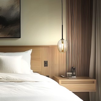 TK Lighting 10831 - Lustr PEARL 1xG9, Ø100, černá/koňak