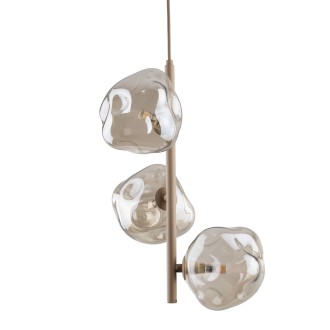TK Lighting 11107 - Lustr LAVA SABIA 3xG9, koňak/béžová