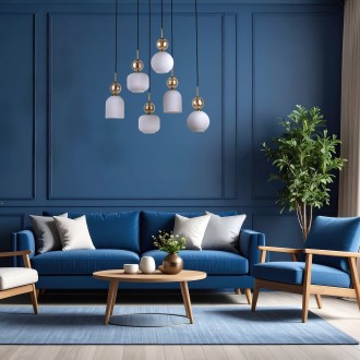 TK Lighting 11594 - Lustr SOPHIA COGNAC WHITE 6xE14, bílá/koňak/černá/zlatá