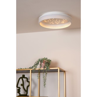 Lucide 71102/40/31 - Stropní LED svítidlo ESTREJA 40+10W, 2500-3000K, 5500+500lm, Ø400, bílá + dálkové ovládání