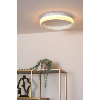 Lucide 71102/40/31 - Stropní LED svítidlo ESTREJA 40+10W, 2500-3000K, 5500+500lm, Ø400, bílá + dálkové ovládání