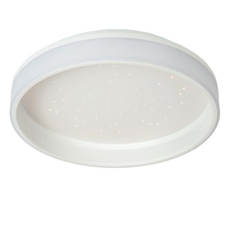 Lucide 71102/40/31 - Stropní LED svítidlo ESTREJA 40+10W, 2500-3000K, 5500+500lm, Ø400, bílá + dálkové ovládání