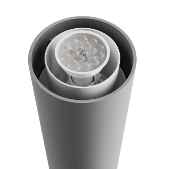Spectrum SLI003054CCT_PW - Venkovní stojanové svítidlo STELLA COLUMN GU10, 6W, 3000/4000/6000K, 450lm, šedá