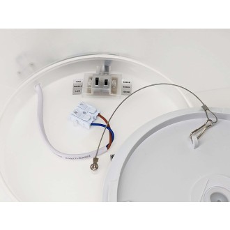 Greenlux GXPS255 - Stropní koupelnové LED svítidlo NOX-R B 24/20/18W, 3000/4000/6000K, IP54, 2700lm, Ø420, černá + nast. výkon