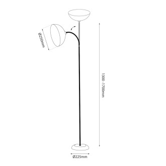 Stojací lampa ZACK CASHMERE 1xE27, kašmír