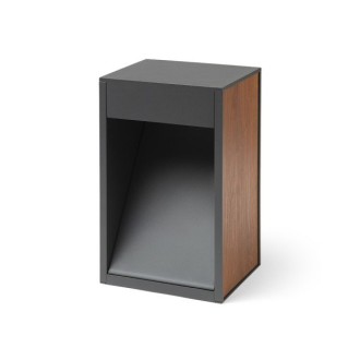 Rendl R14174 - Venkovní stojanové svítidlo KING 30 R7s 78mm, IP65, antracit/dekor dřeva